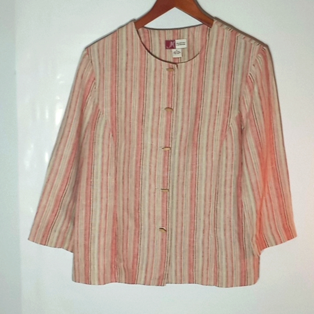 Linen Jacket 3/4 Sleeve